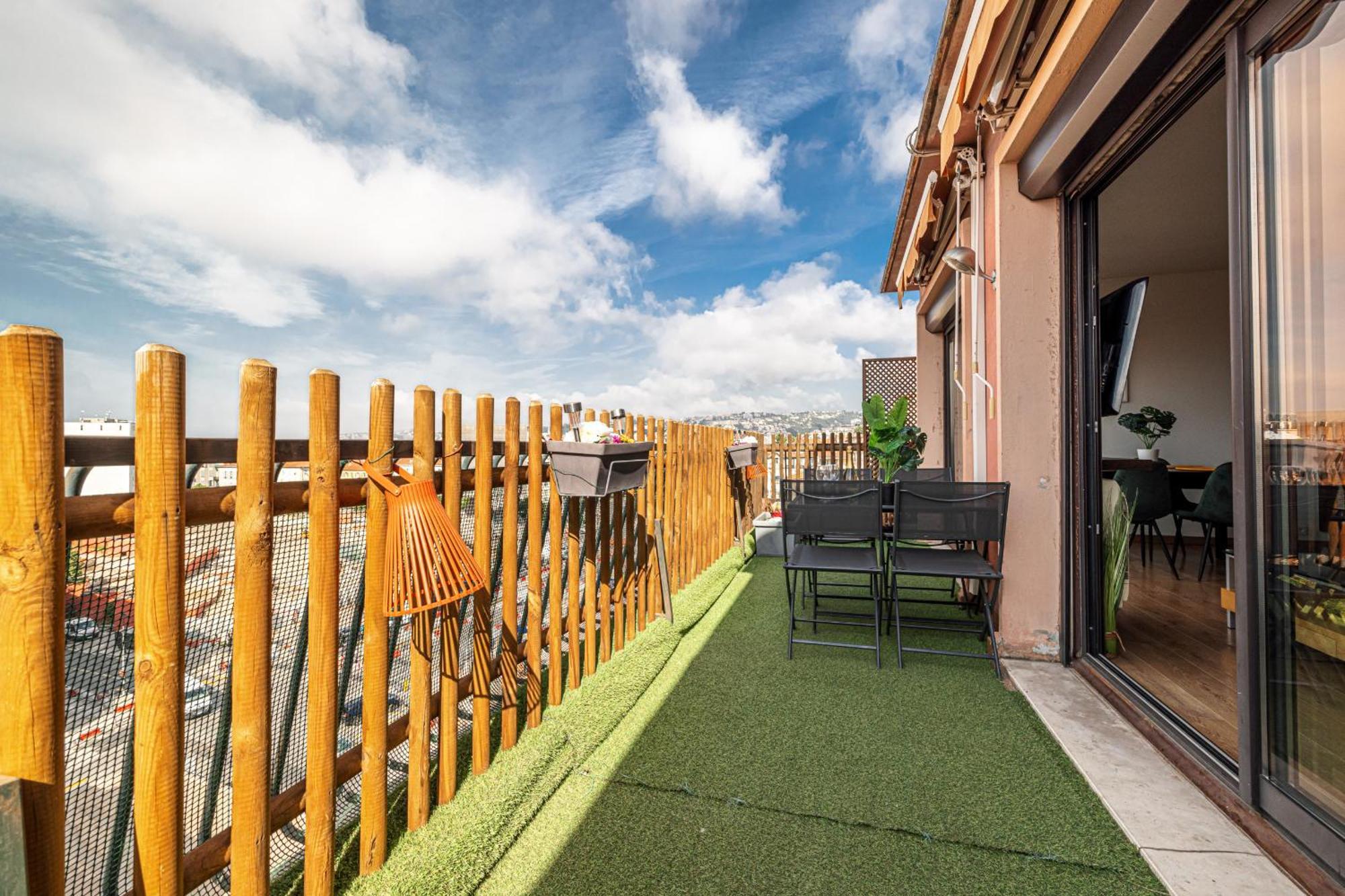 Open Sky Terrace Lage 1 Bdr & Parking Appartement Nice