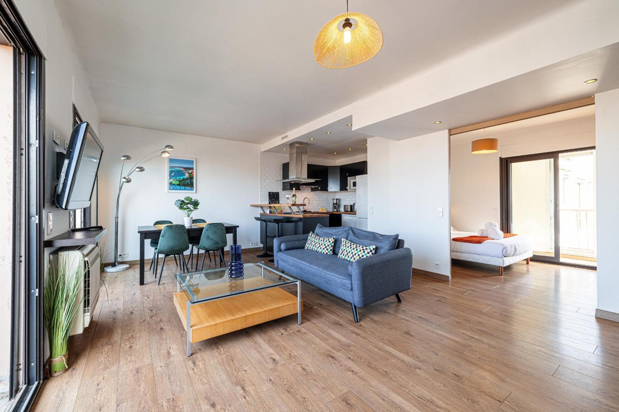 Open Sky Terrace Lage 1 Bdr & Parking * Nizza