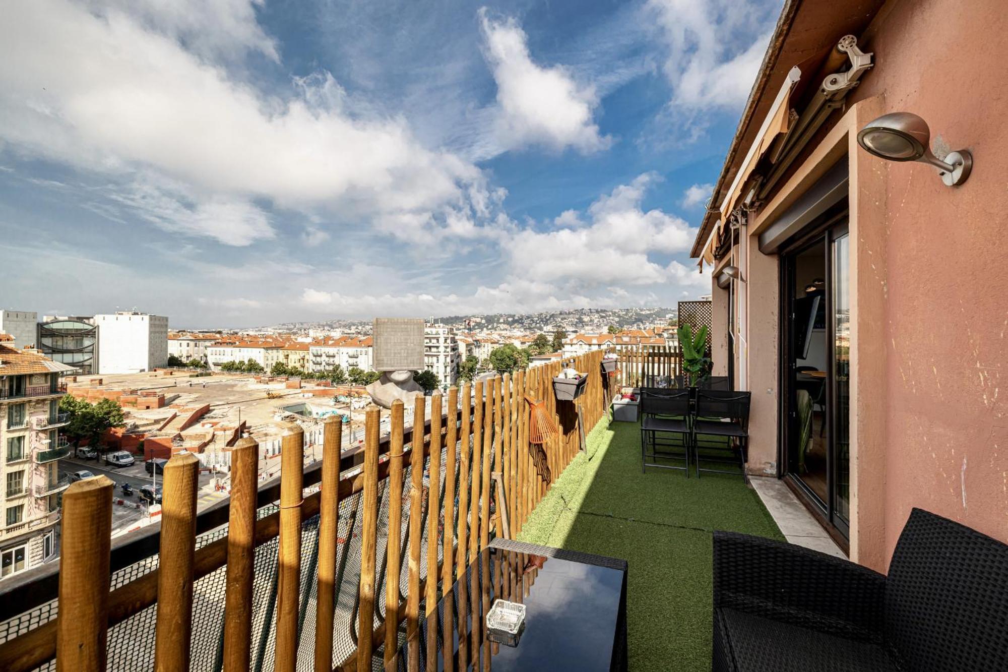 Appartement Open Sky Terrace Lage 1 Bdr & Parking Nice